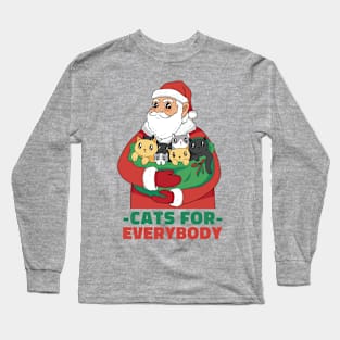 Santa Cats For Everyone Long Sleeve T-Shirt